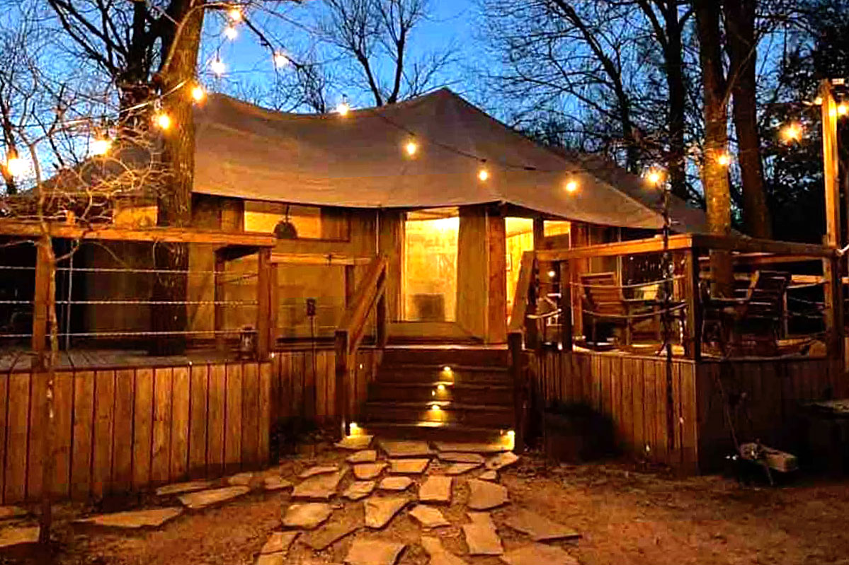 glamping cabins for rent near me